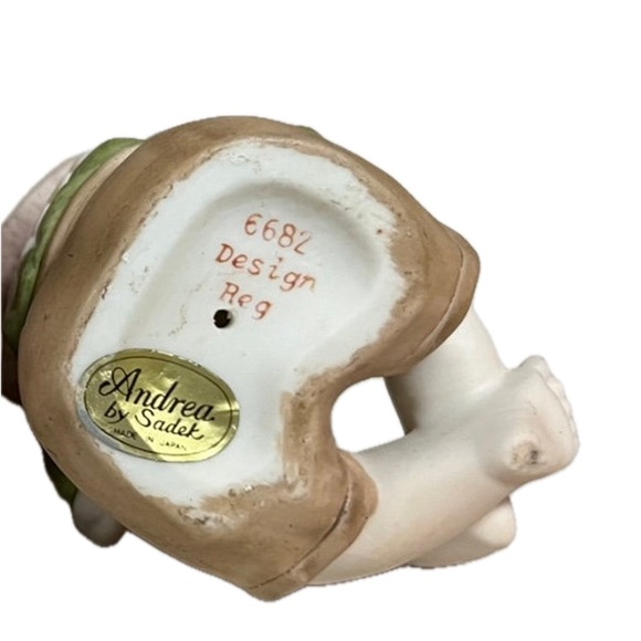 Vintage Andrea by Sadek Piano Babies Biscuit Porcelain Figurines, 2 pc - Picture 6 of 7